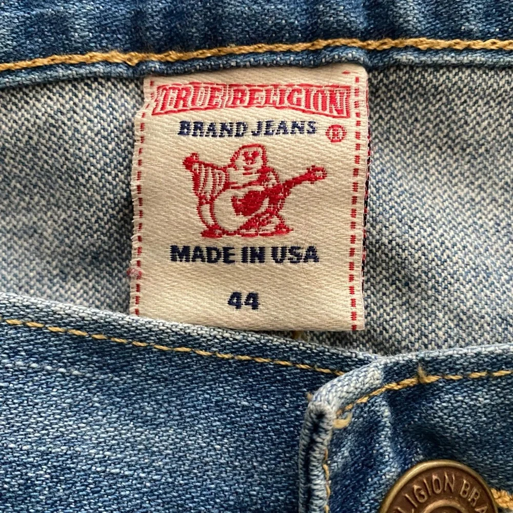 True Religion Men’s Ricky Straight Leg Blue Denim Jeans
